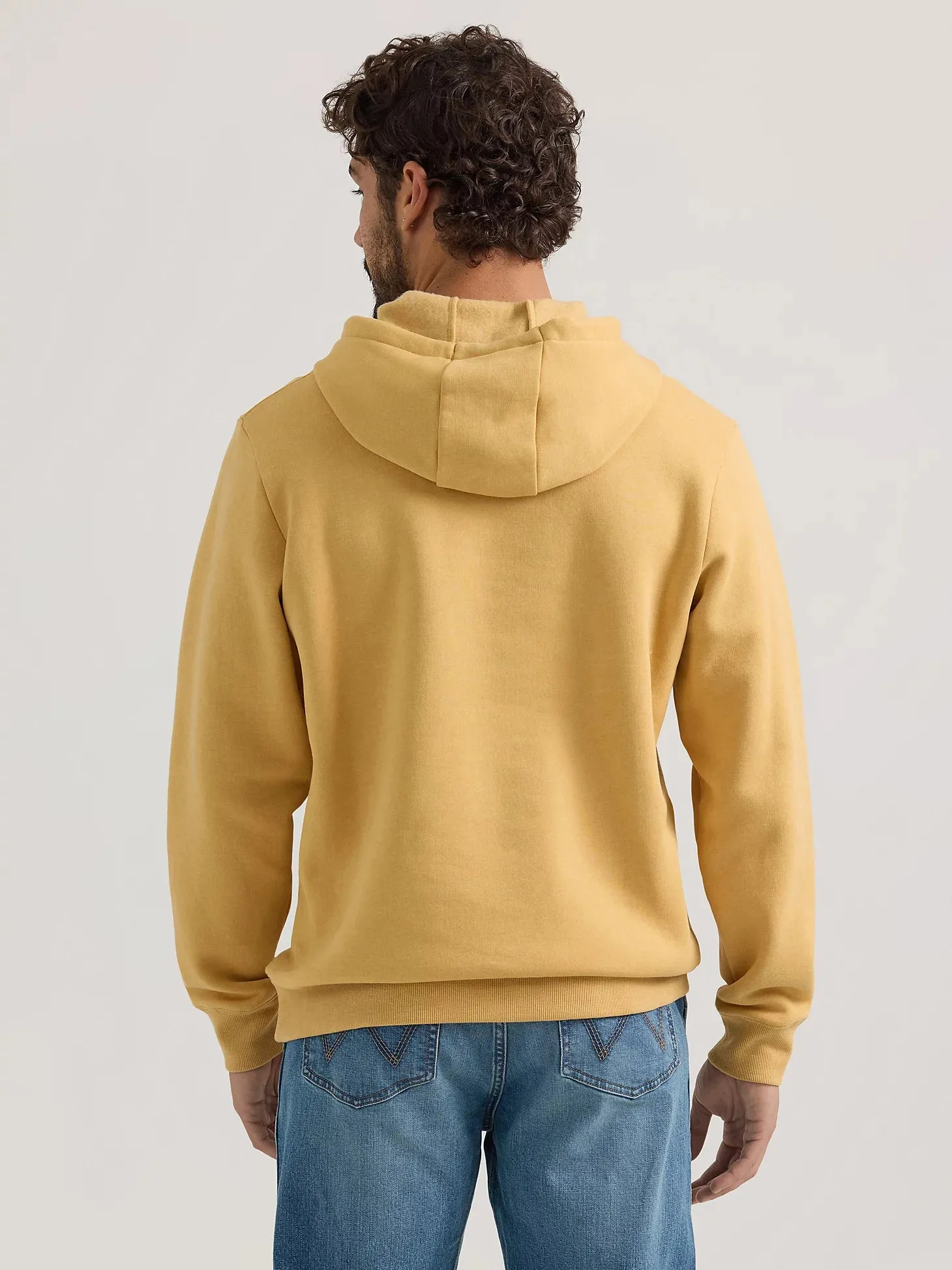 112350083 MNS WRG Pale Gold Front Animal Logo Pullover Hoodie