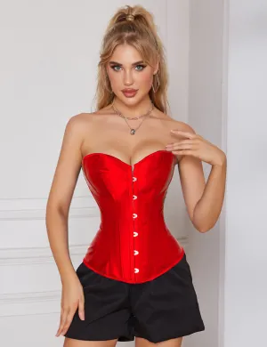 14 Pieces Plastic Bones Sexy Satin Tube Top Palace Style Corset