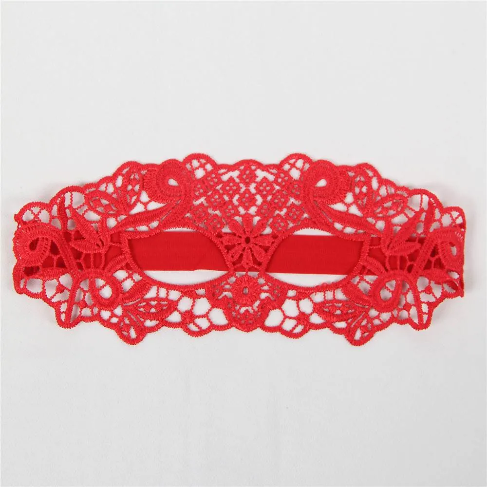 1Pcs Enchanting Red Lace Eye Mask