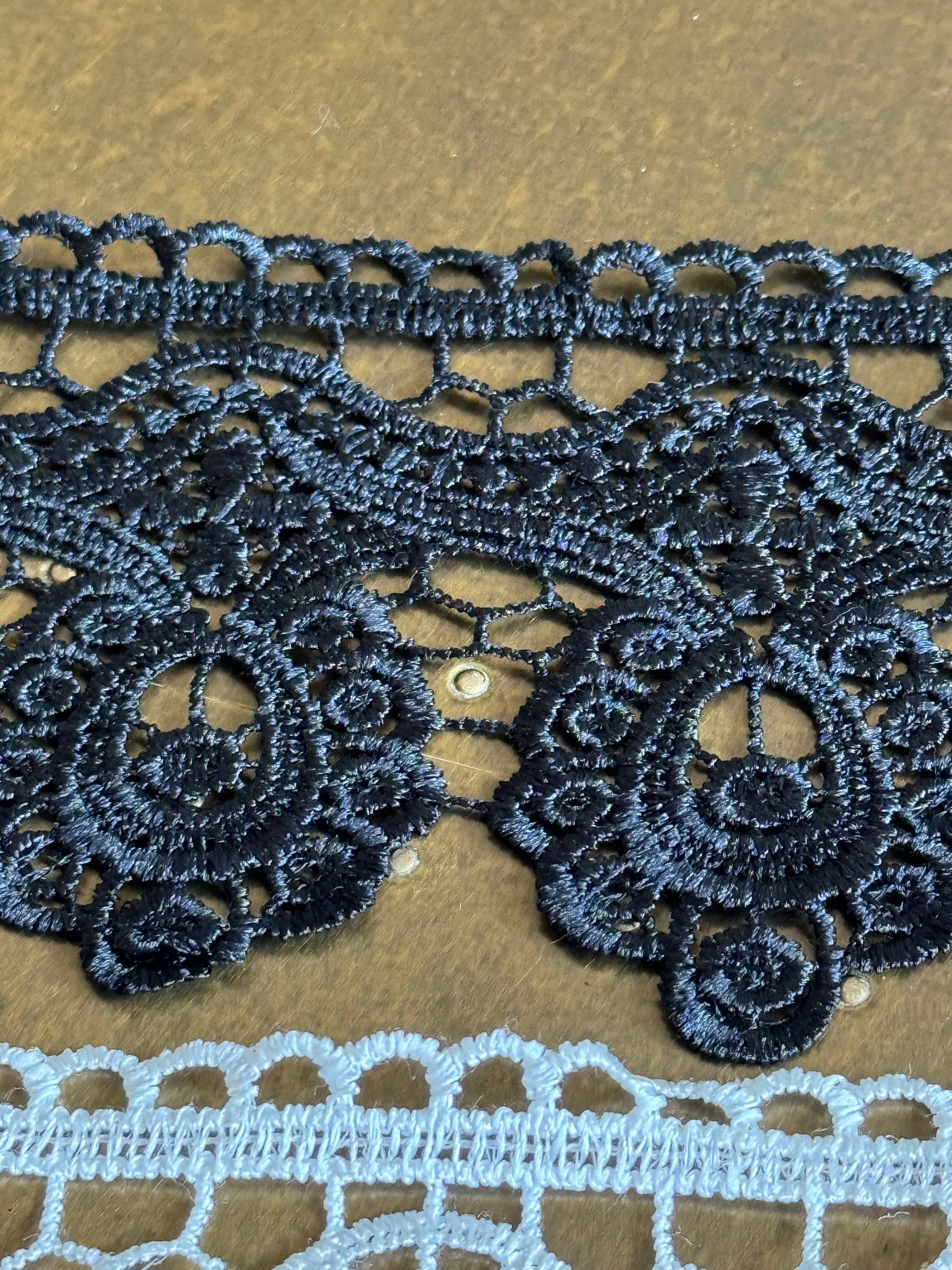 3.5” Wide Column Lace Trim, Black, Ivory Lace, Soft Lace, 9cm Wide, Quality Lace, Bridal, Dresses, Clothing, Craft Lace, Tops, Dresses