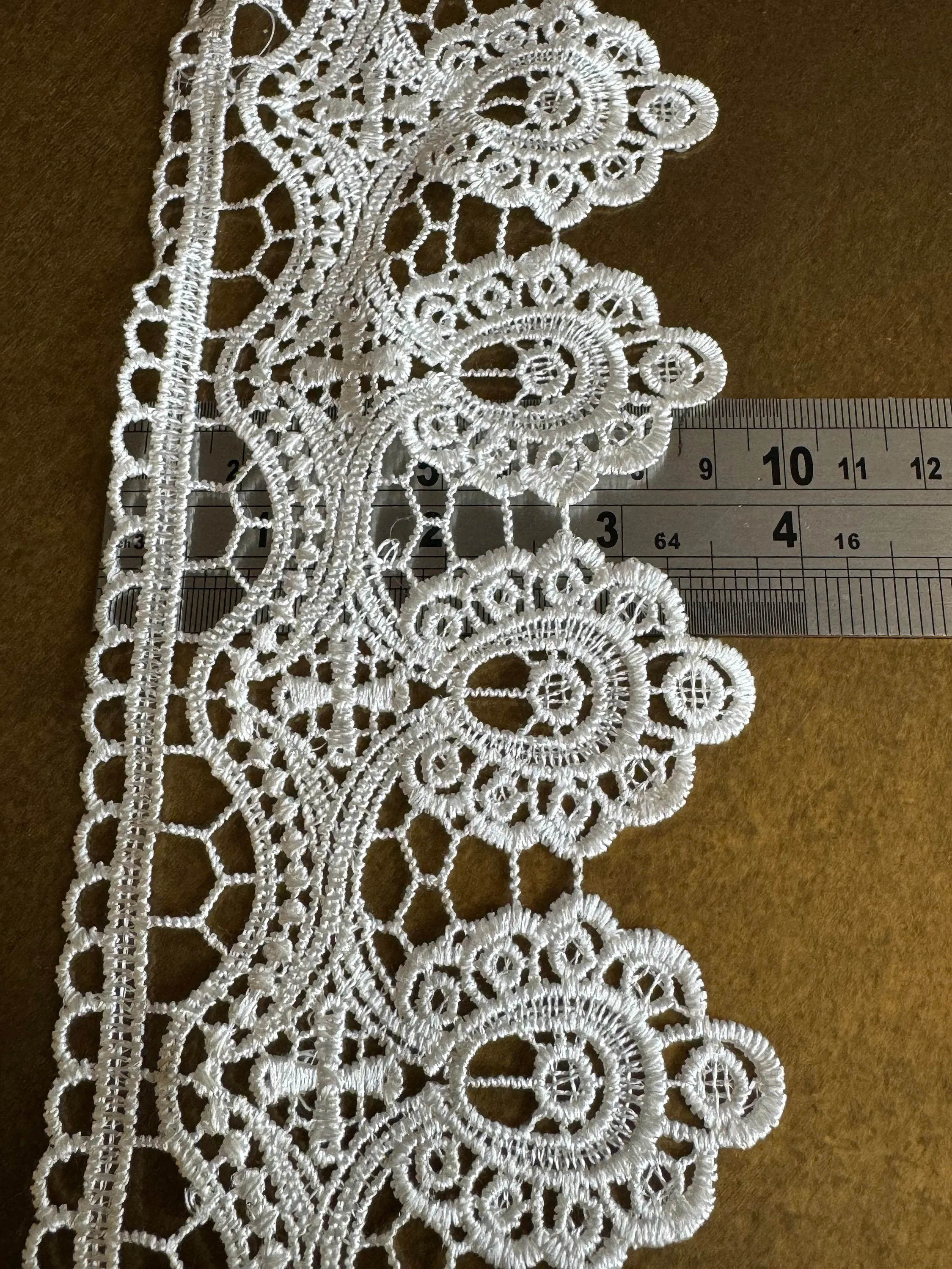 3.5” Wide Column Lace Trim, Black, Ivory Lace, Soft Lace, 9cm Wide, Quality Lace, Bridal, Dresses, Clothing, Craft Lace, Tops, Dresses