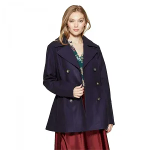 A New Day Women's 6 Button Double Pleat Pea Coat Peacoat