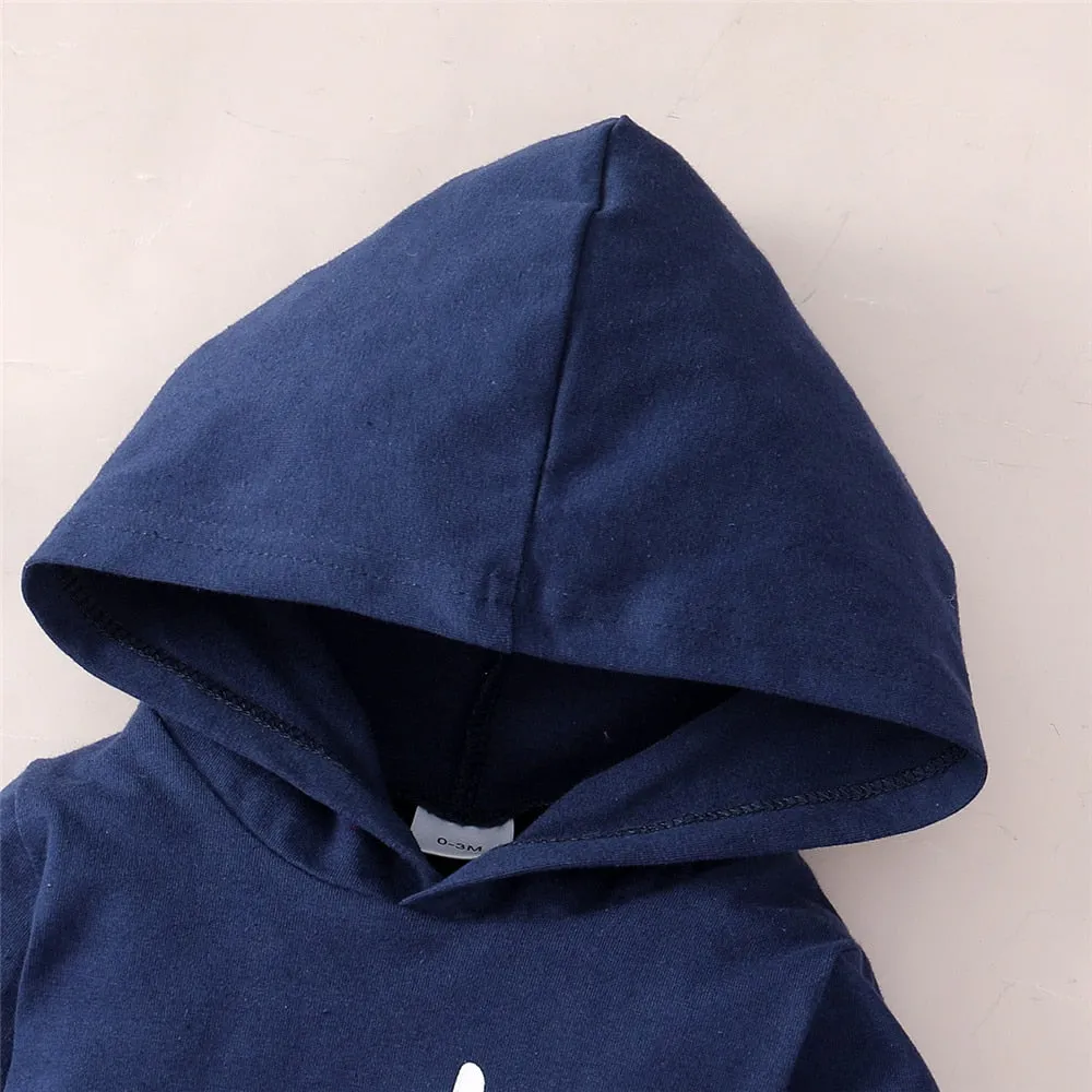 Adorable 2PCS Baby Boy Hoodie Set