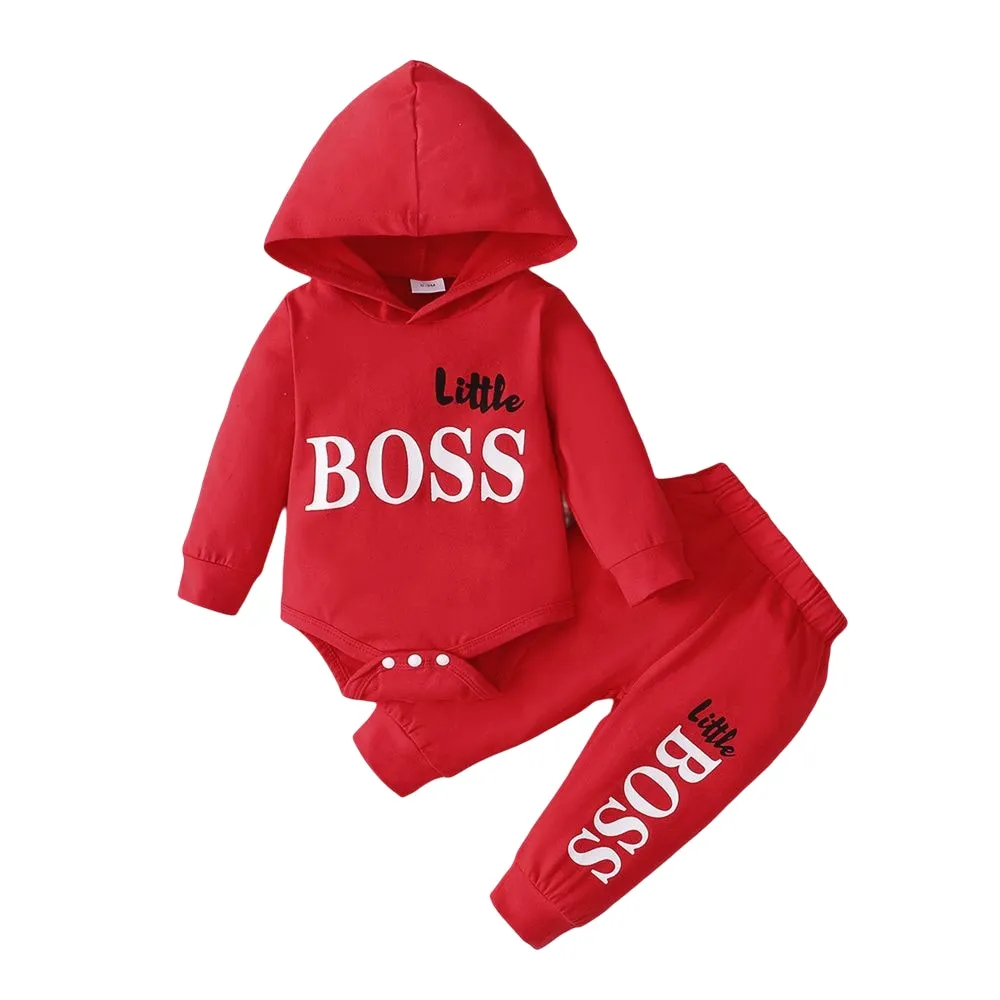 Adorable 2PCS Baby Boy Hoodie Set