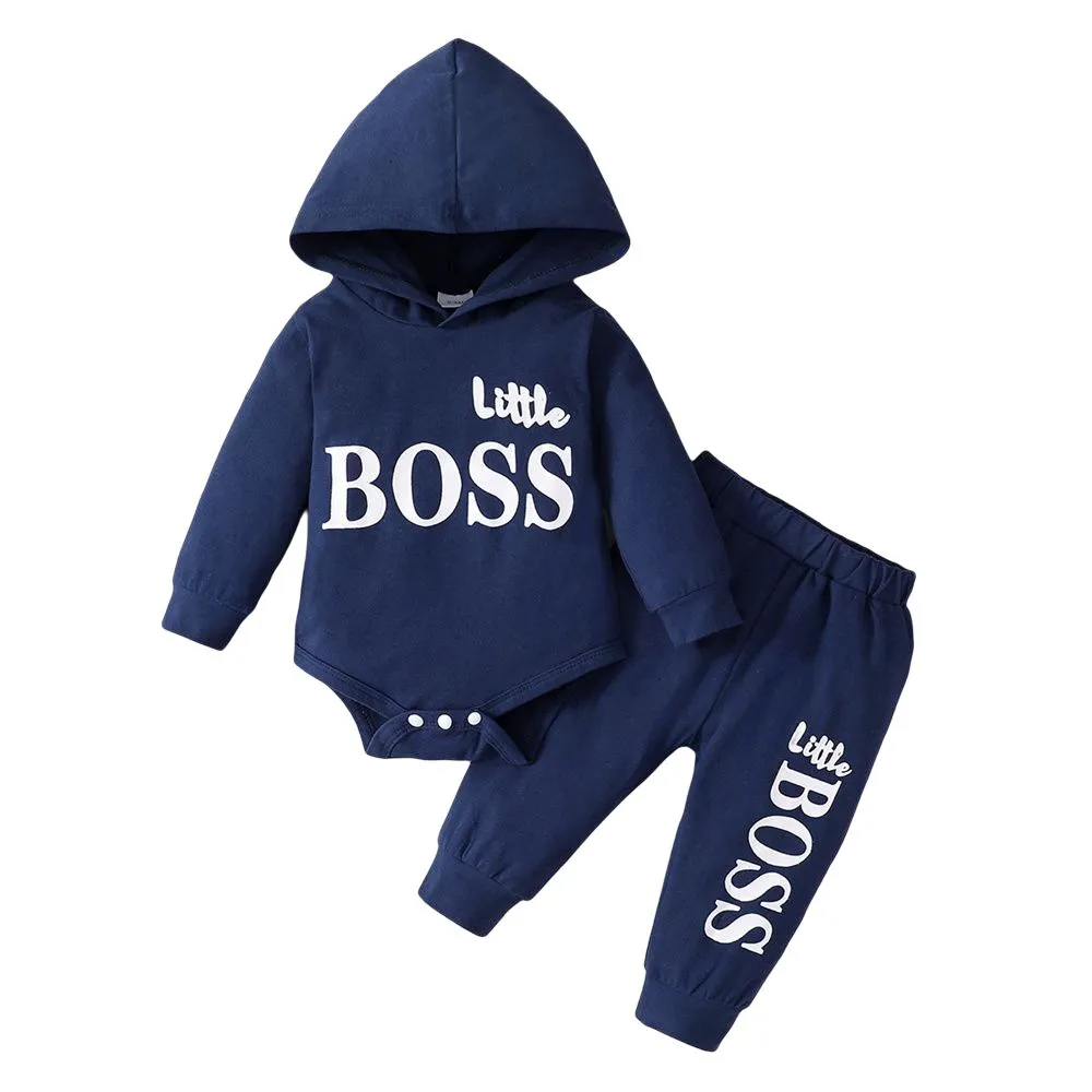 Adorable 2PCS Baby Boy Hoodie Set