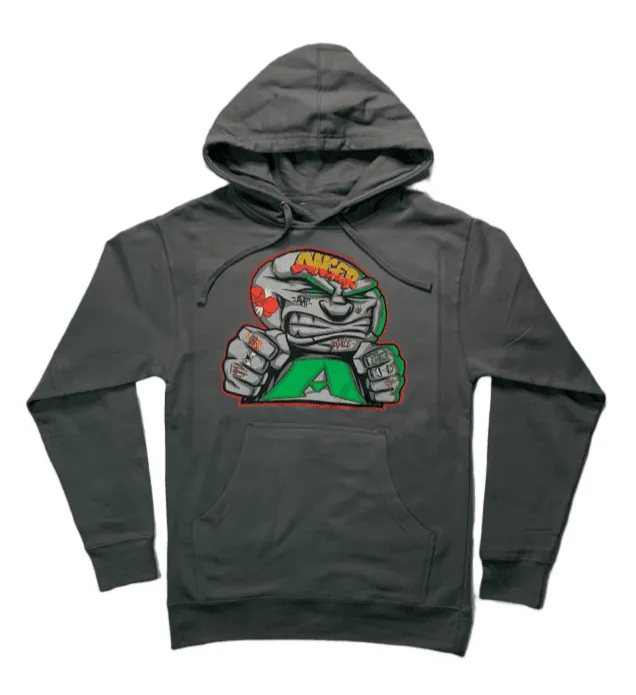 ANGER MANAGEMENT Coping Mechanisms | Logo Hoodie | Charcoal Gray | Mens