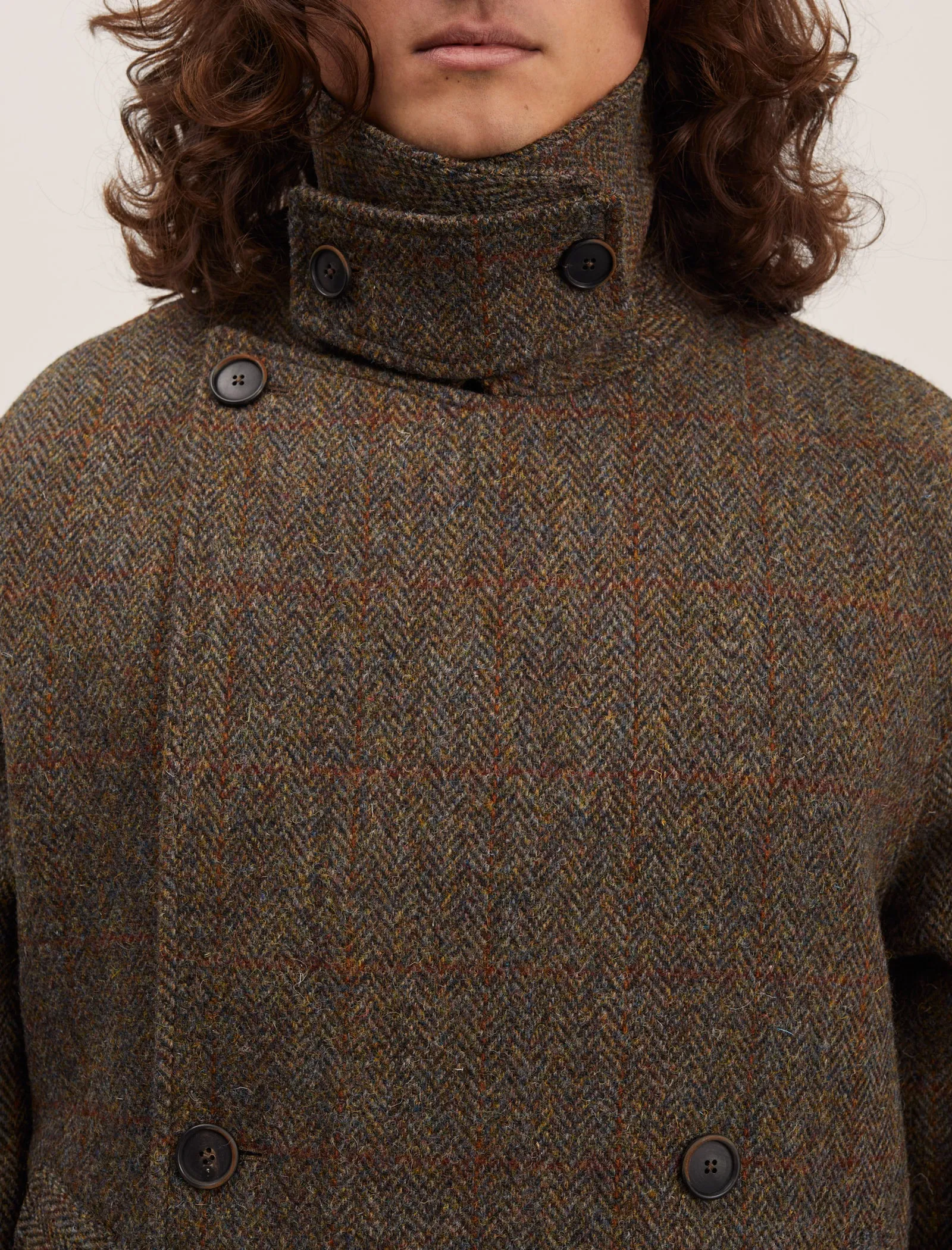 ANOTHER Coat 3.0, Green Herringbone