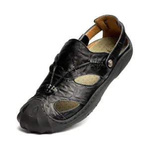 Anti-Skid Genuine Leather Handmade Summer Sandals