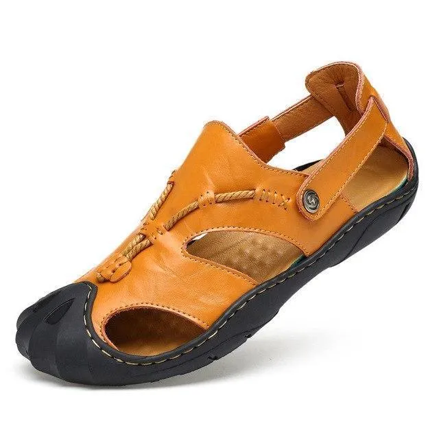 Anti-Skid Genuine Leather Handmade Summer Sandals