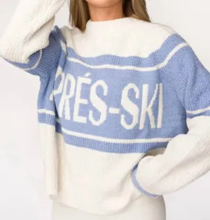 Apres-Ski Sweater In Blue/cream