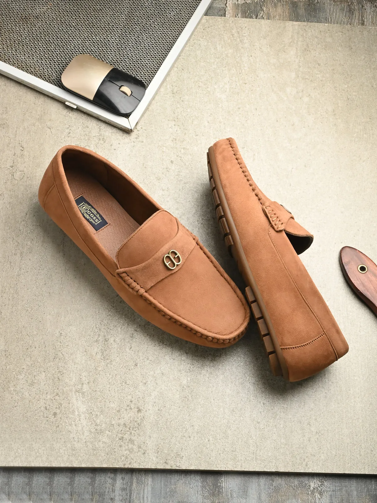 Ascend Tan Leather Loafers