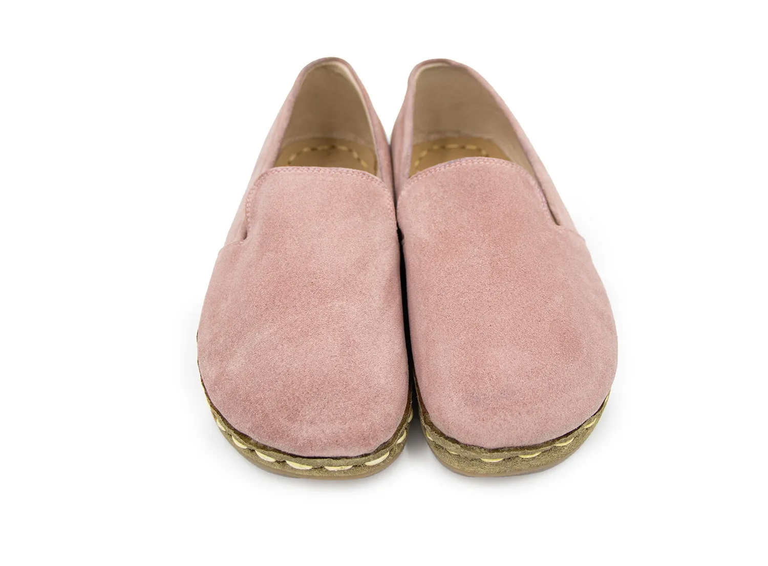 Barefoot Loafers Pink Suede