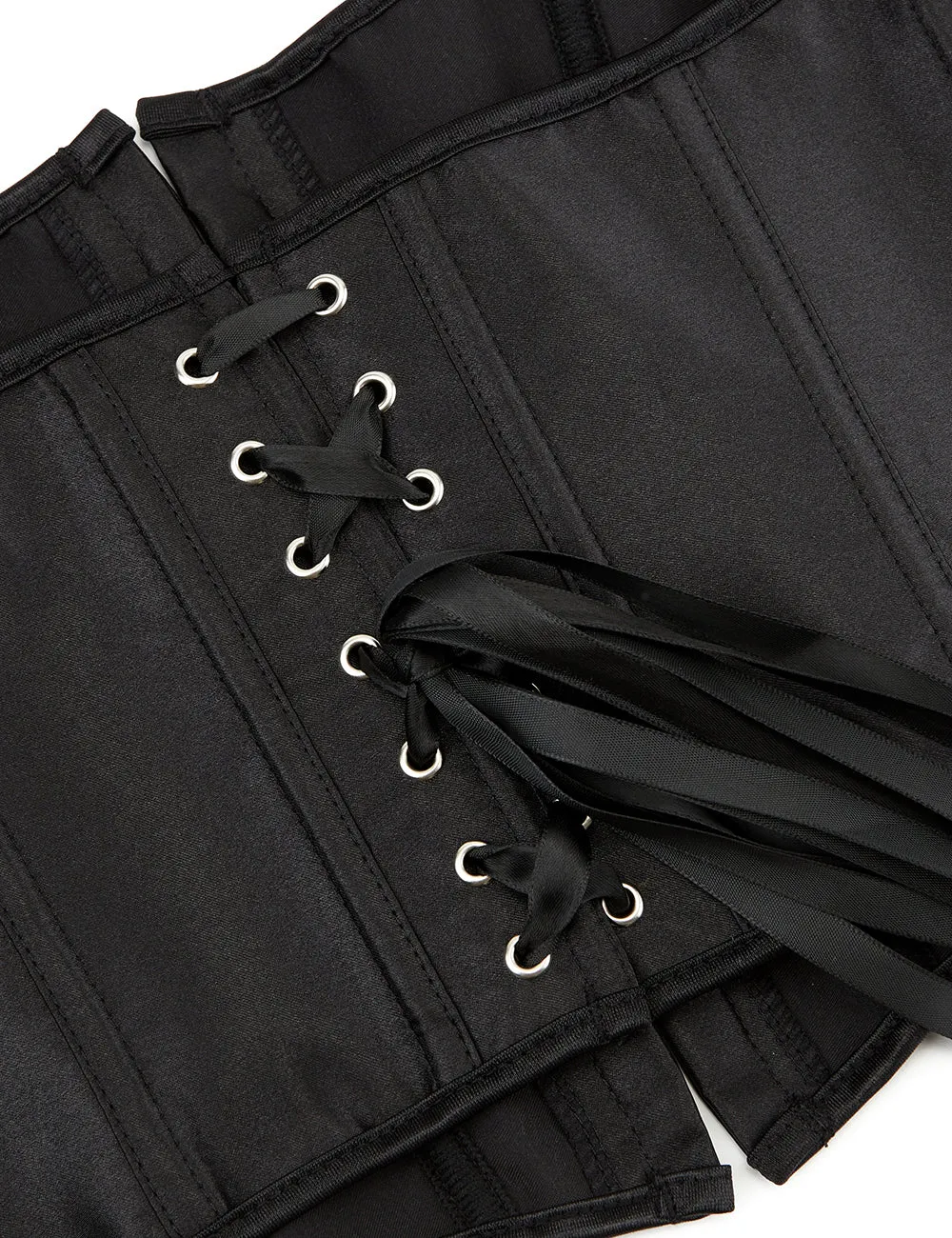 Black 12 Pieces Plastic Bones sexy corset