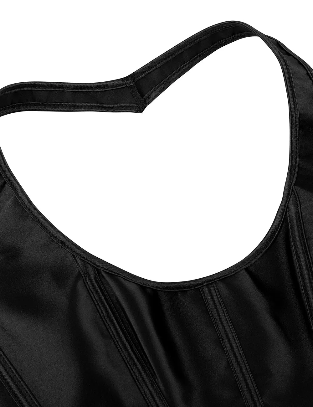 Black 13 Pieces Plastic Bones sexy corset