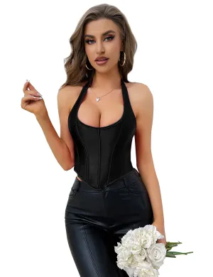 Black 13 Pieces Plastic Bones sexy corset
