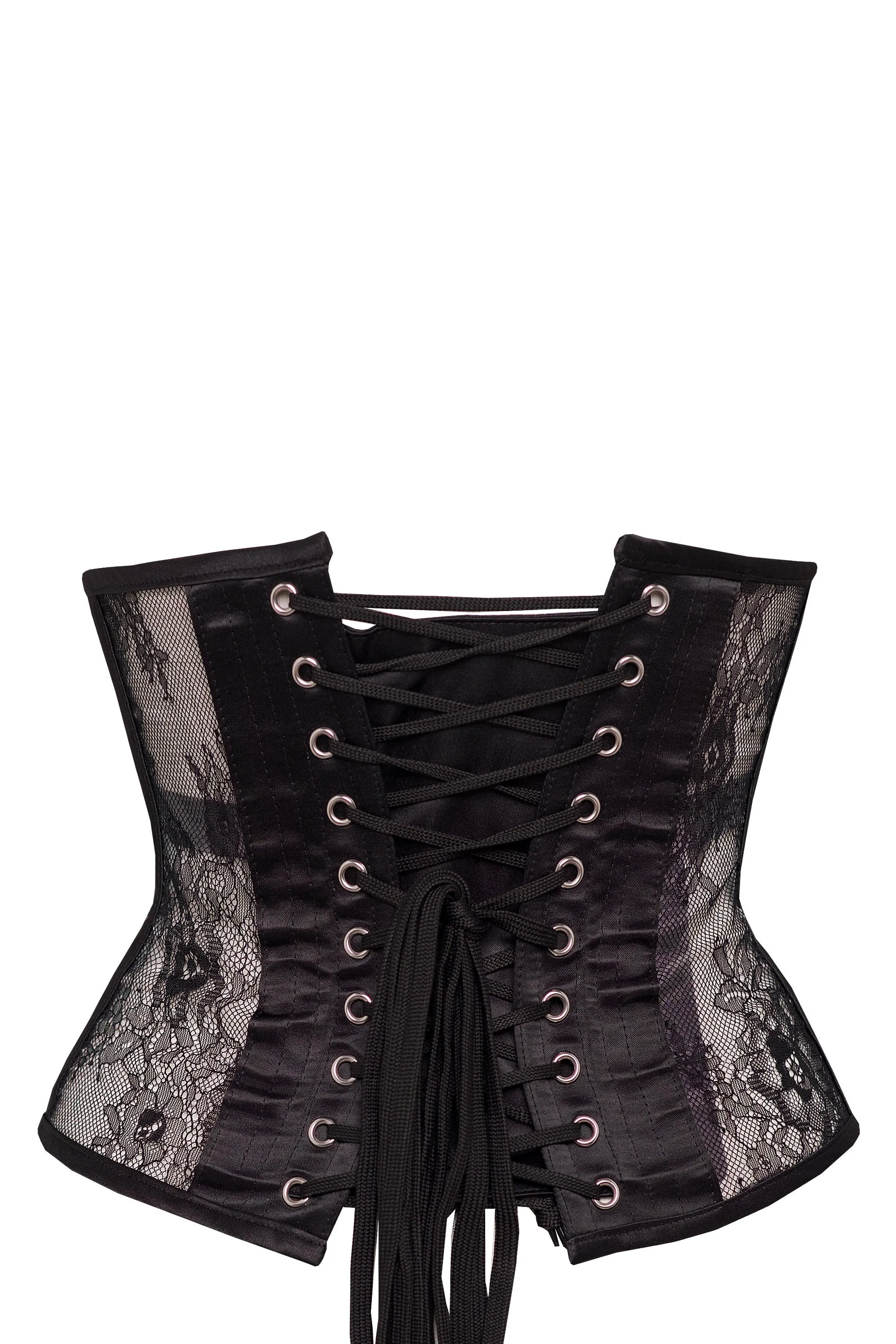Black Lingerie Weight Mesh Underbust Corset
