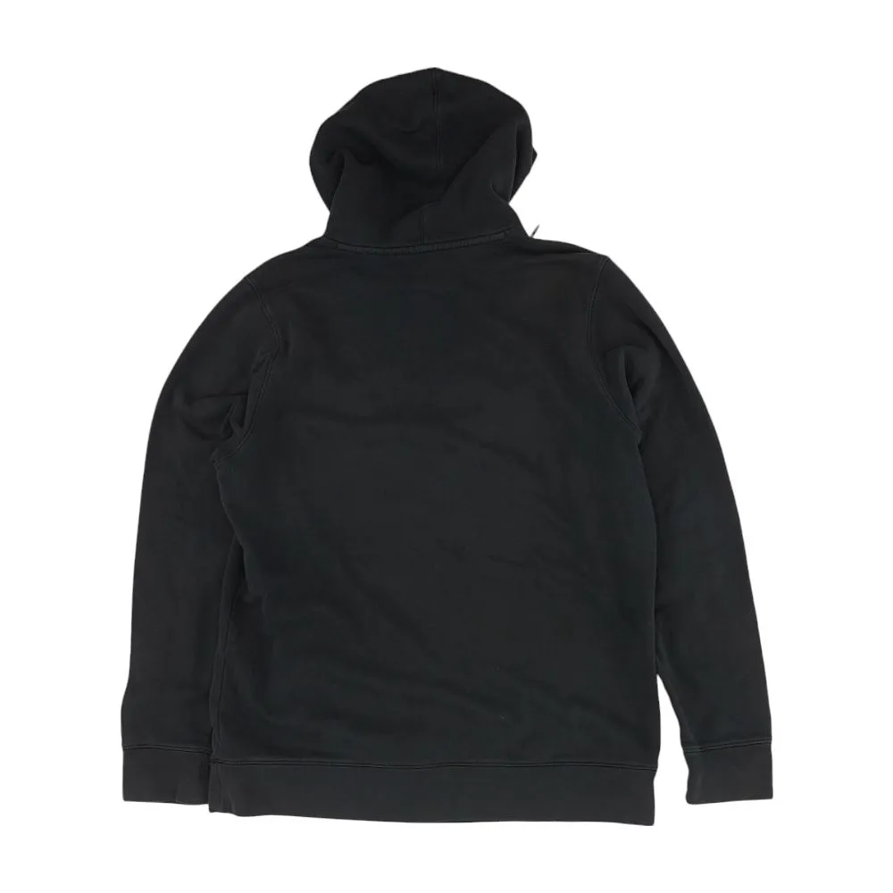 Black Solid Hoodie Pullover