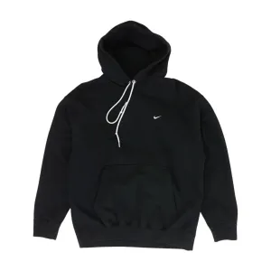 Black Solid Hoodie Pullover