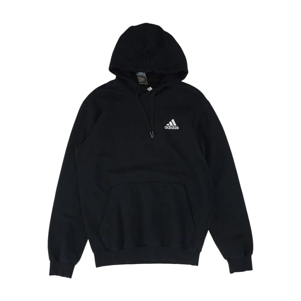 Black Solid Hoodie Pullover