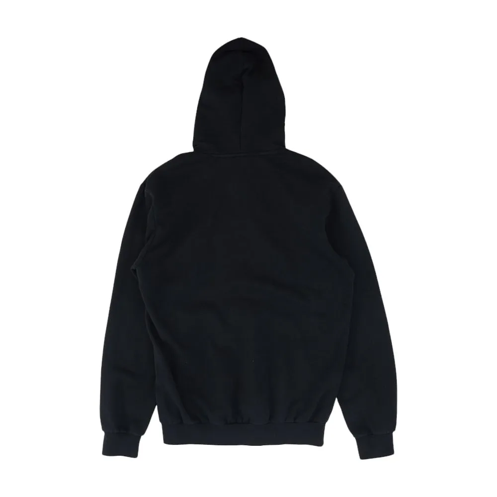 Black Solid Hoodie Pullover