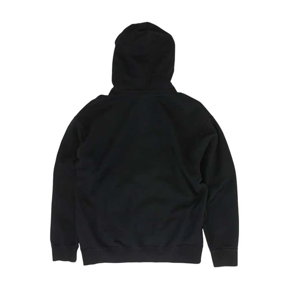Black Solid Hoodie Pullover