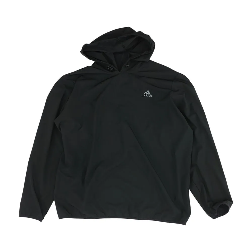 Black Solid Hoodie Pullover