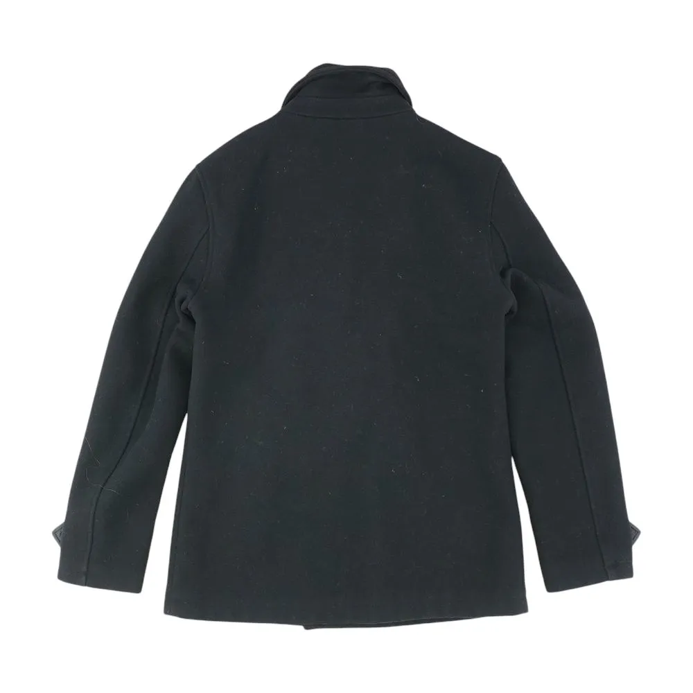 Black Solid Peacoat