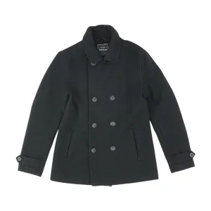 Black Solid Peacoat