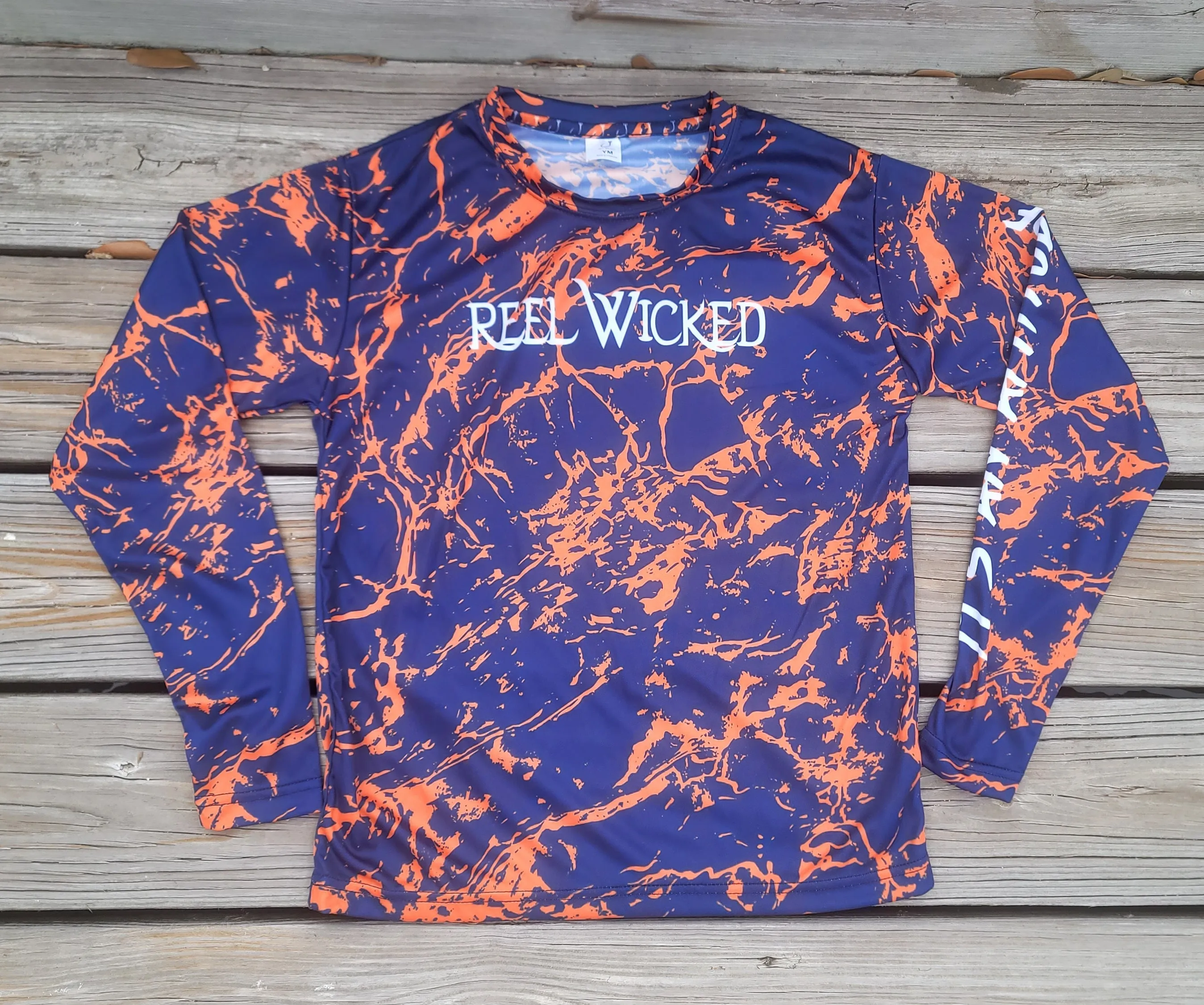 Blue/Orange Swirl Stro Swirl with Hood