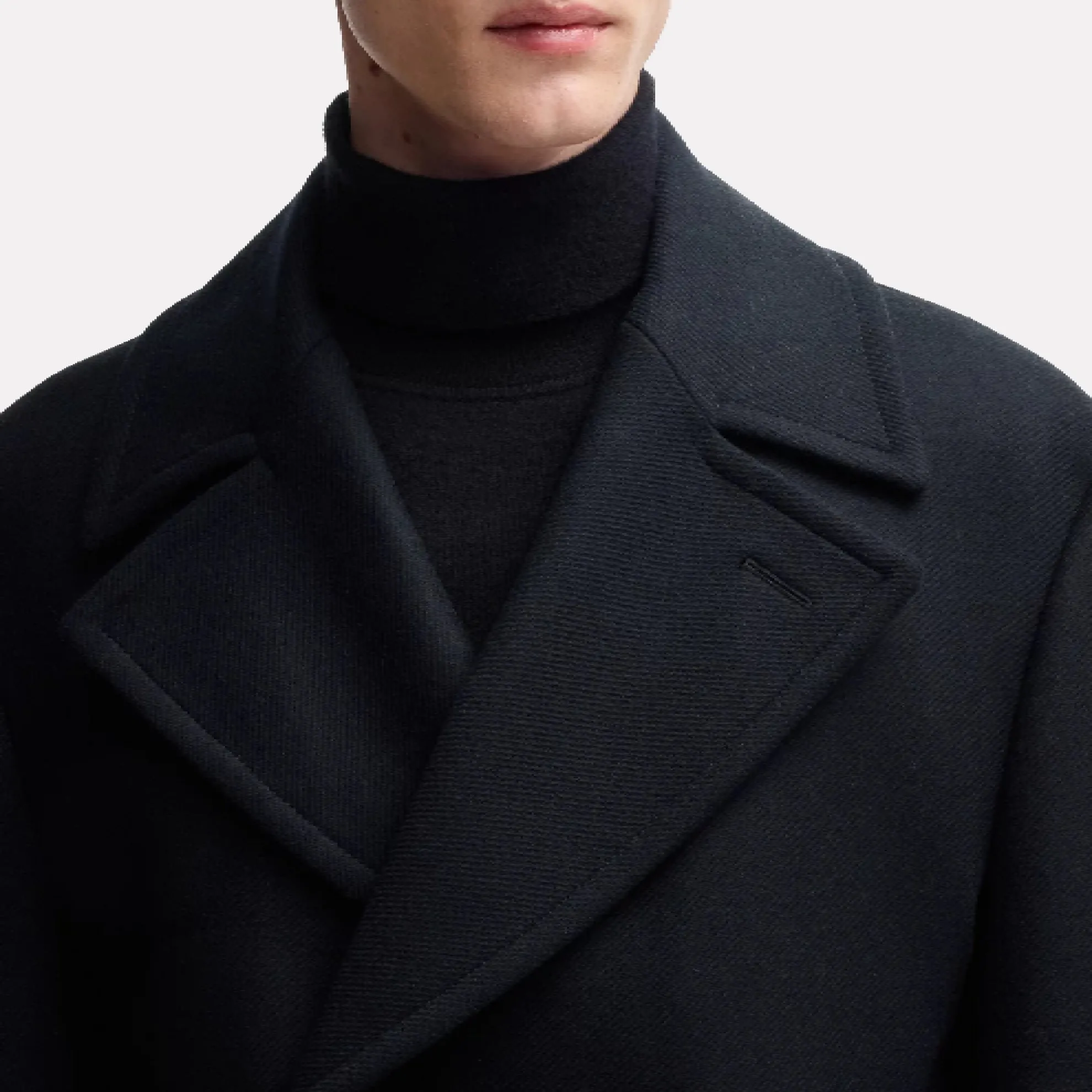 BOSS Clay Wool Blend Peacoat / Dark Blue