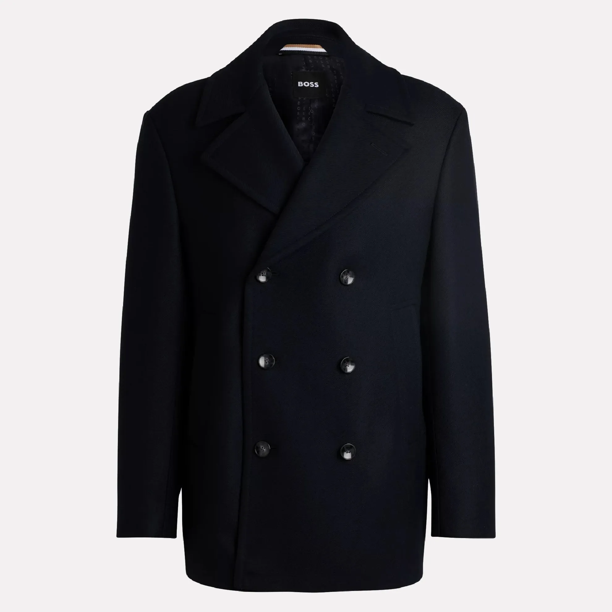 BOSS Clay Wool Blend Peacoat / Dark Blue