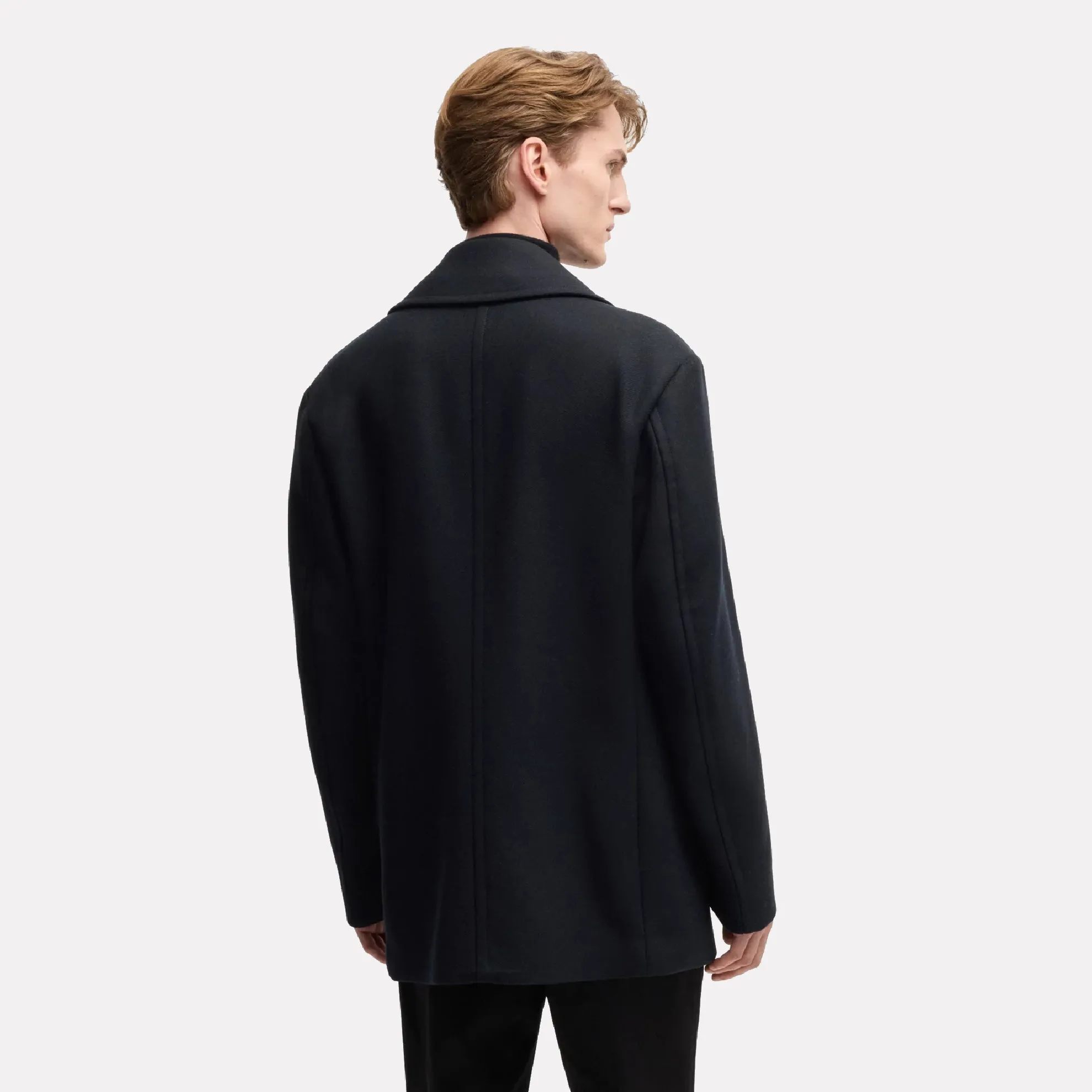 BOSS Clay Wool Blend Peacoat / Dark Blue