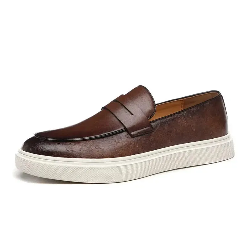 Boston | Men's British-Inspired Casual Leather Penny Loafers