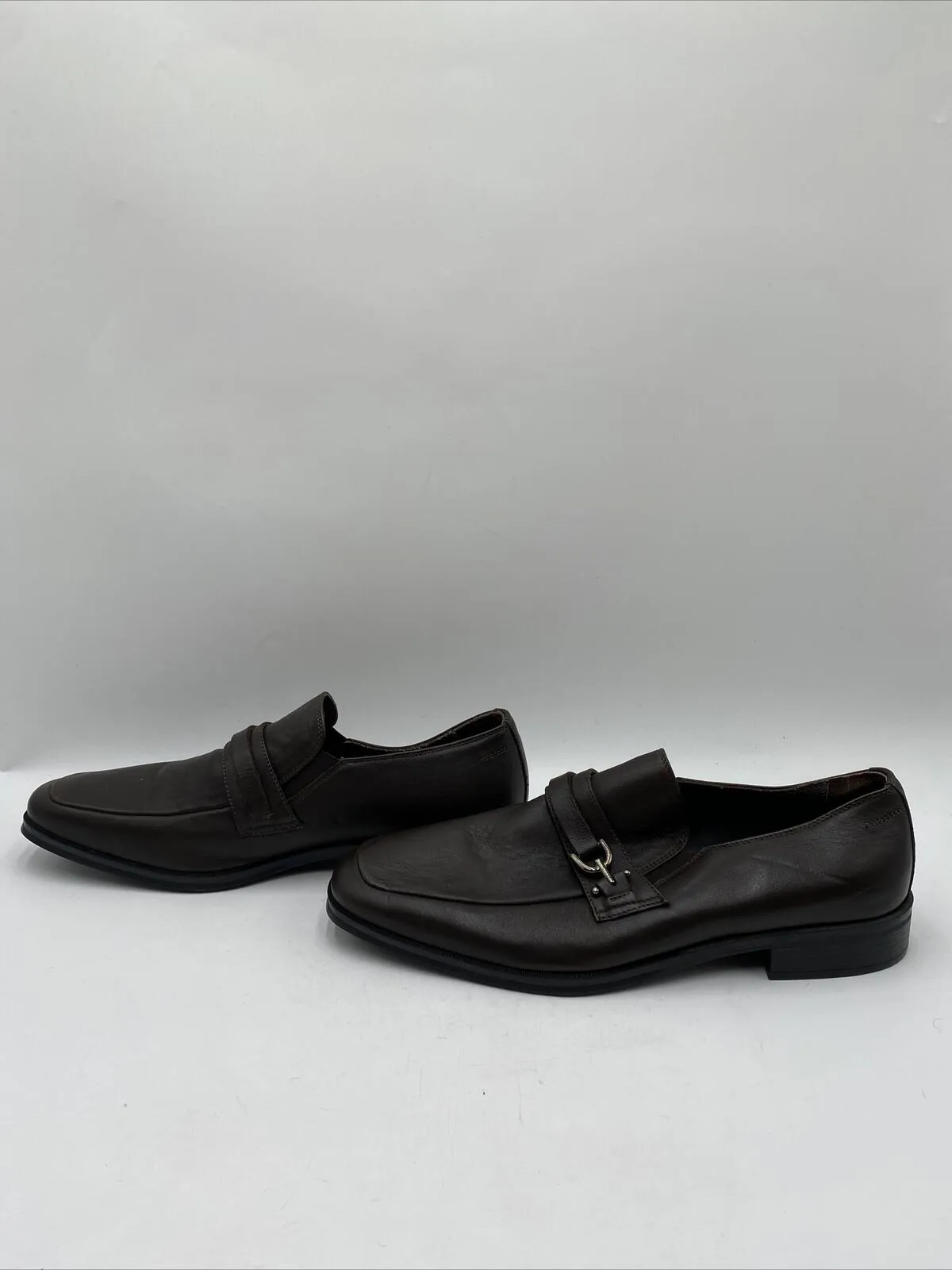 Bruno Magli Men’s Pedro Leather Loafers Brown Size 11M - Very Good