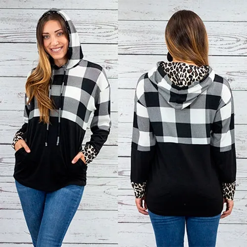 BUFFALO PLAID HOODIE