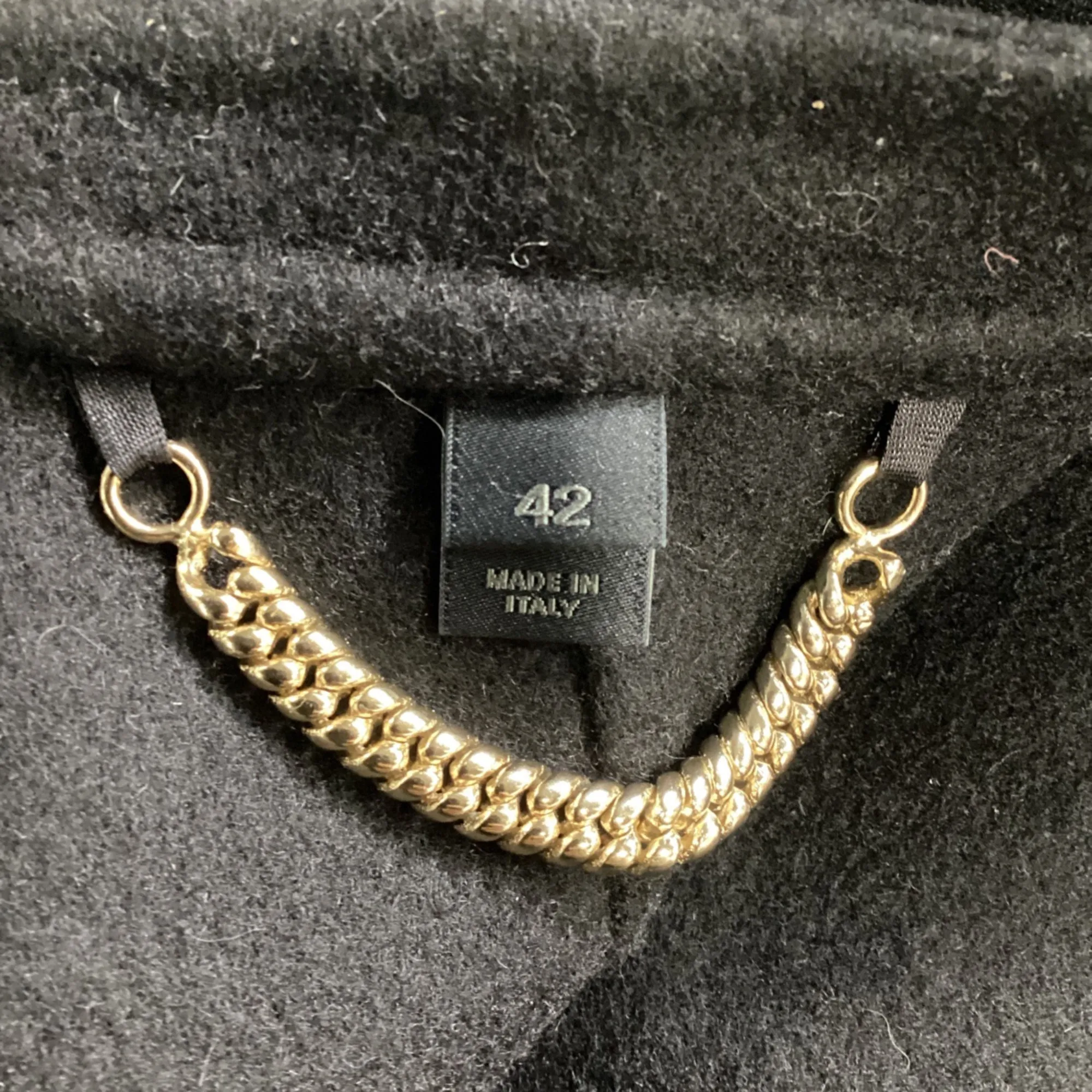 Burberry Prorsum Military Style Peacoat in Black Cashmere