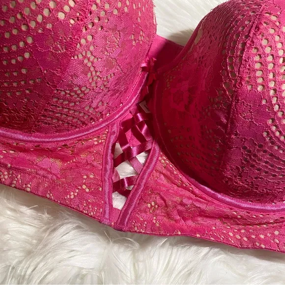 Cacique Lightly Lined Multi Way Strapless Bra NO STRAPS Size 42H