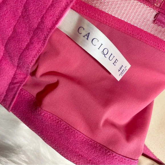 Cacique Lightly Lined Multi Way Strapless Bra NO STRAPS Size 42H