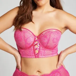 Cacique Lightly Lined Multi Way Strapless Bra NO STRAPS Size 42H
