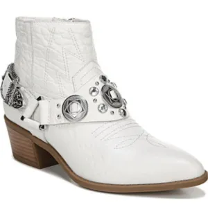 Carlos Women's White Western Boots. Size 8