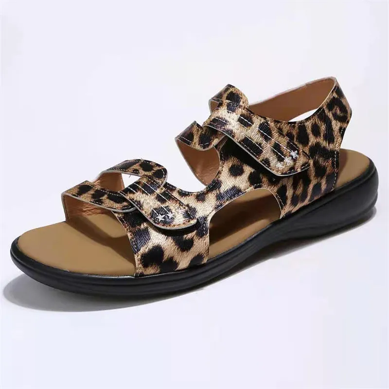 Casual Wedge Heel Velcro Beach Sandals for Women