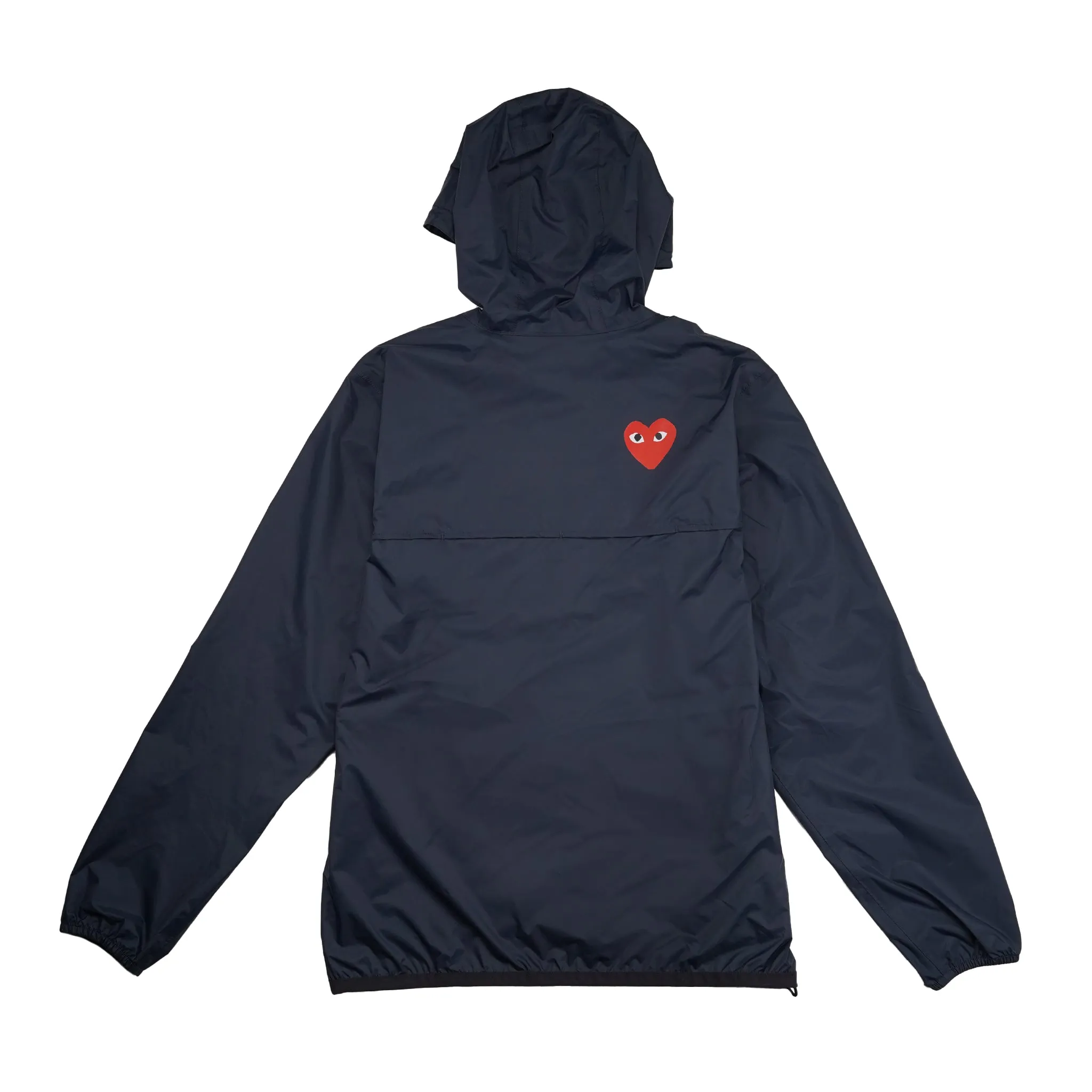 CDG Play K-WAY HOODIE FULL ZIP AZ-J501-051 Navy