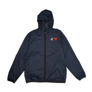 CDG Play K-WAY HOODIE FULL ZIP AZ-J501-051 Navy