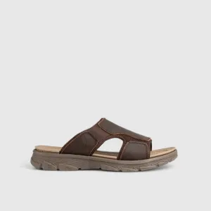 Charlie Comfort Slide Sandal Brown 00878