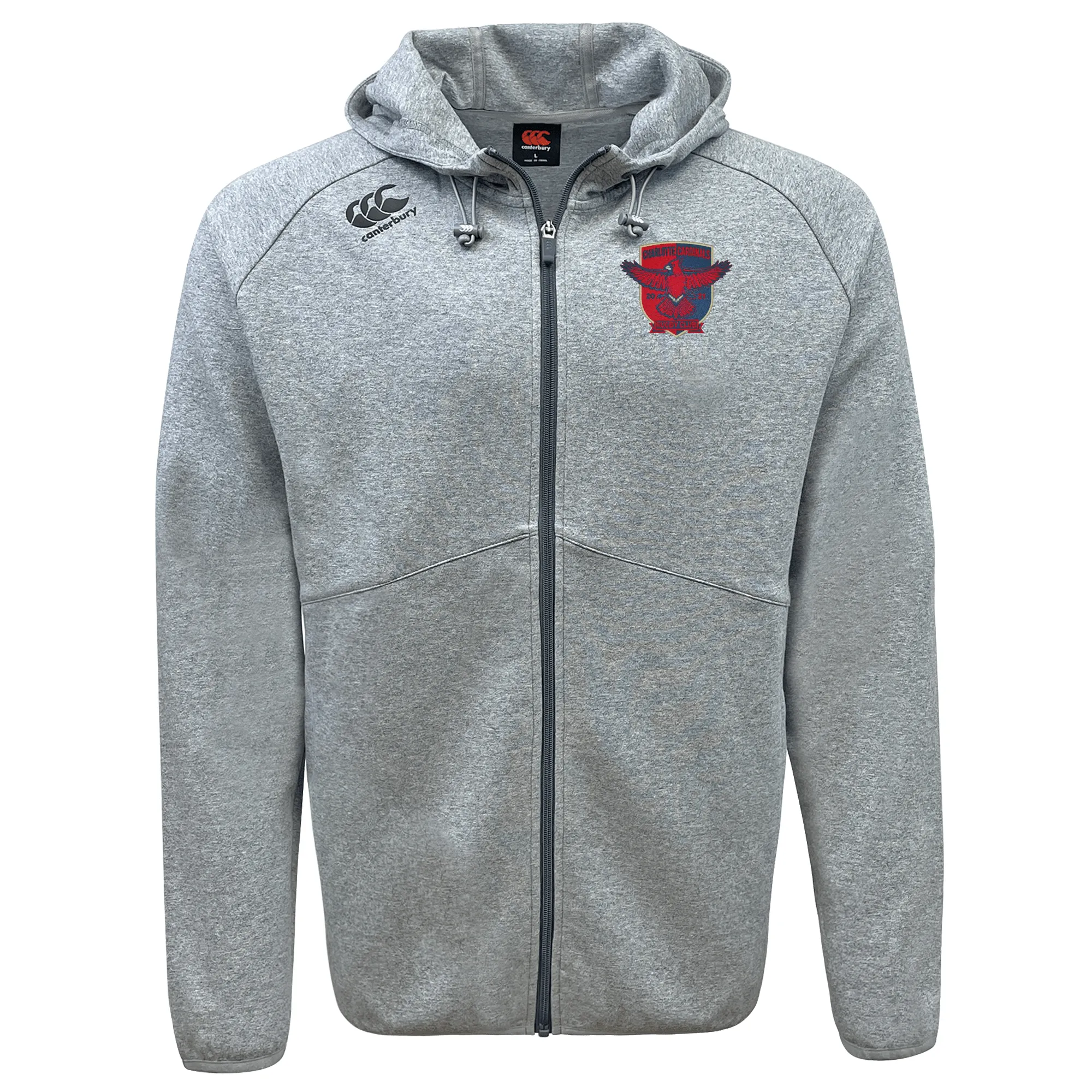 Charlotte Cardinals Rugby Club Tempo Vapodri Full-Zip Hoodie by Canterbury