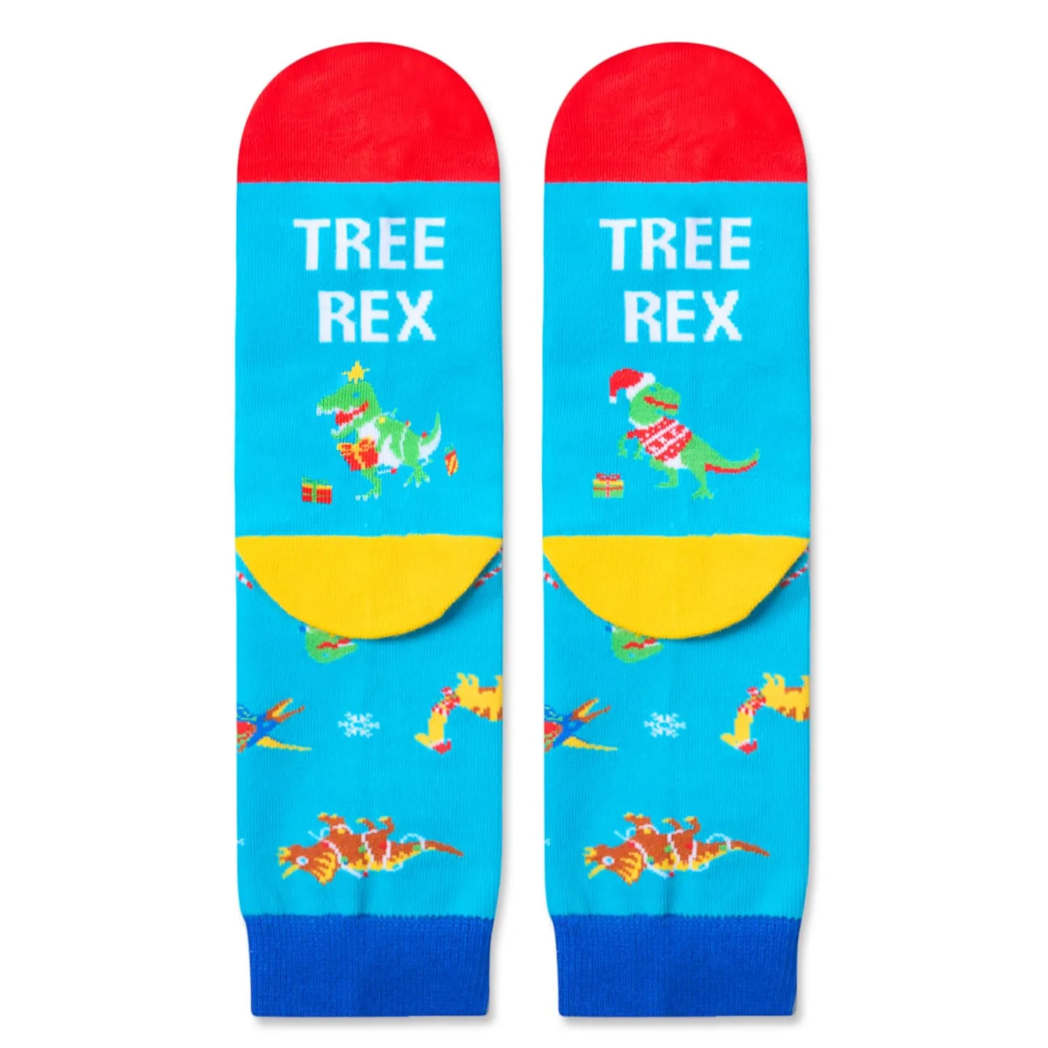 Christmas Gifts Stocking Socks for 10-12 years old Kids - Dinosaur Socks Dinosaur Stocking for Boys Girls