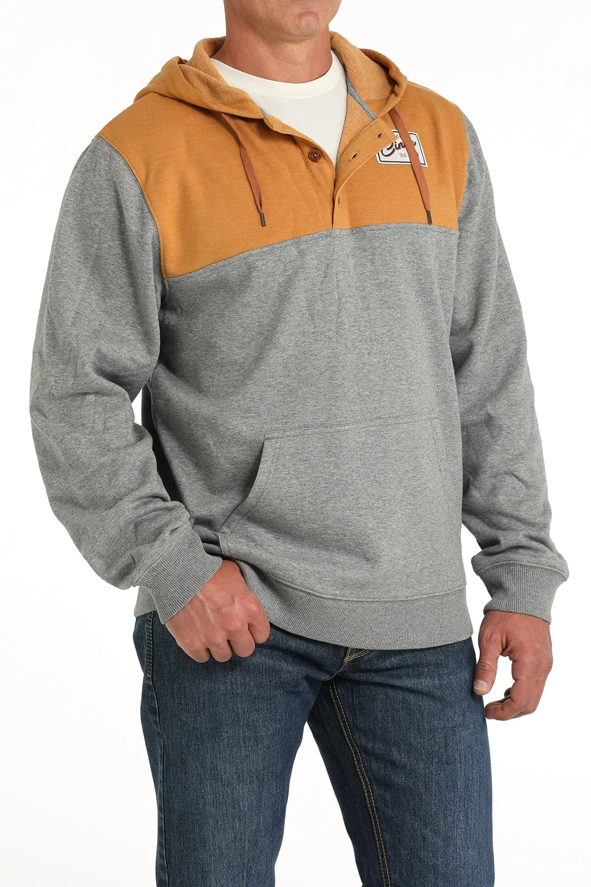 Cinch Men's Colour Blocked Hoodie - Multi