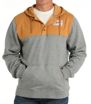 CINCH | Mens Pullover Hoodie | Gold   Grey