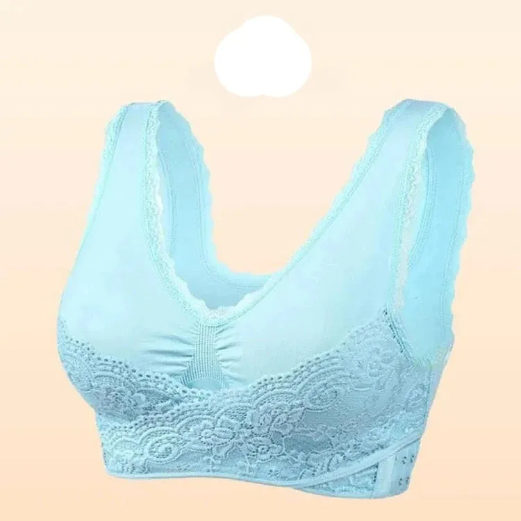 Comfy Corset Bra Front Cross Side Buckle Lace Bras