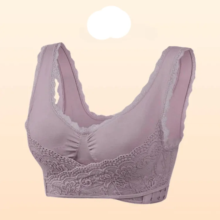 Comfy Corset Bra Front Cross Side Buckle Lace Bras